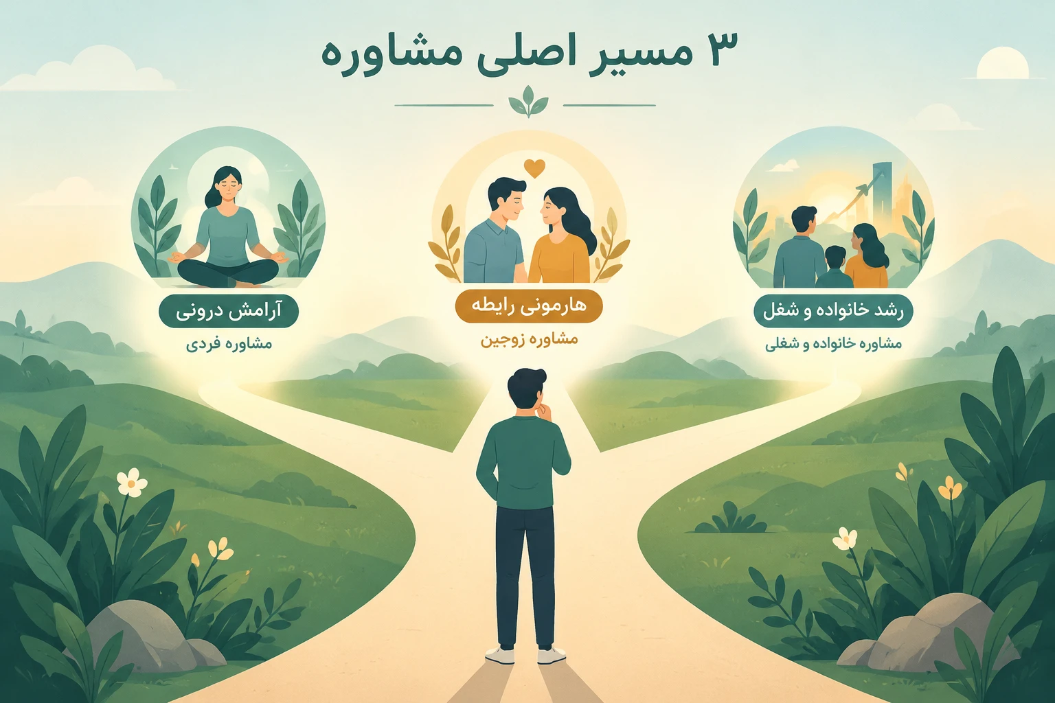 راهنمای انتخاب مسیر مشاوره؛ ۳ مسیر اصلی برای انتخاب درست